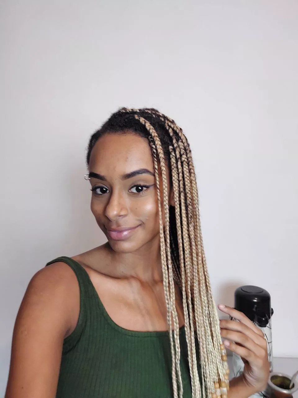 Selfie before putting on makeup