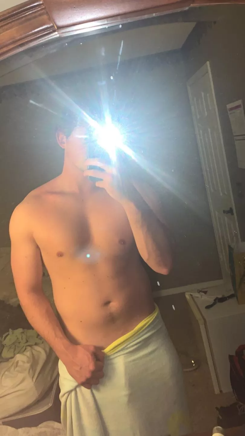 Should I take my towel off