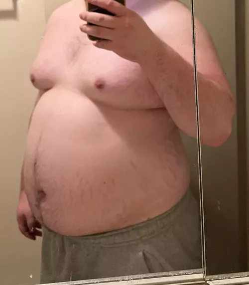 So full last night there wasn’t a soft spot on my belly