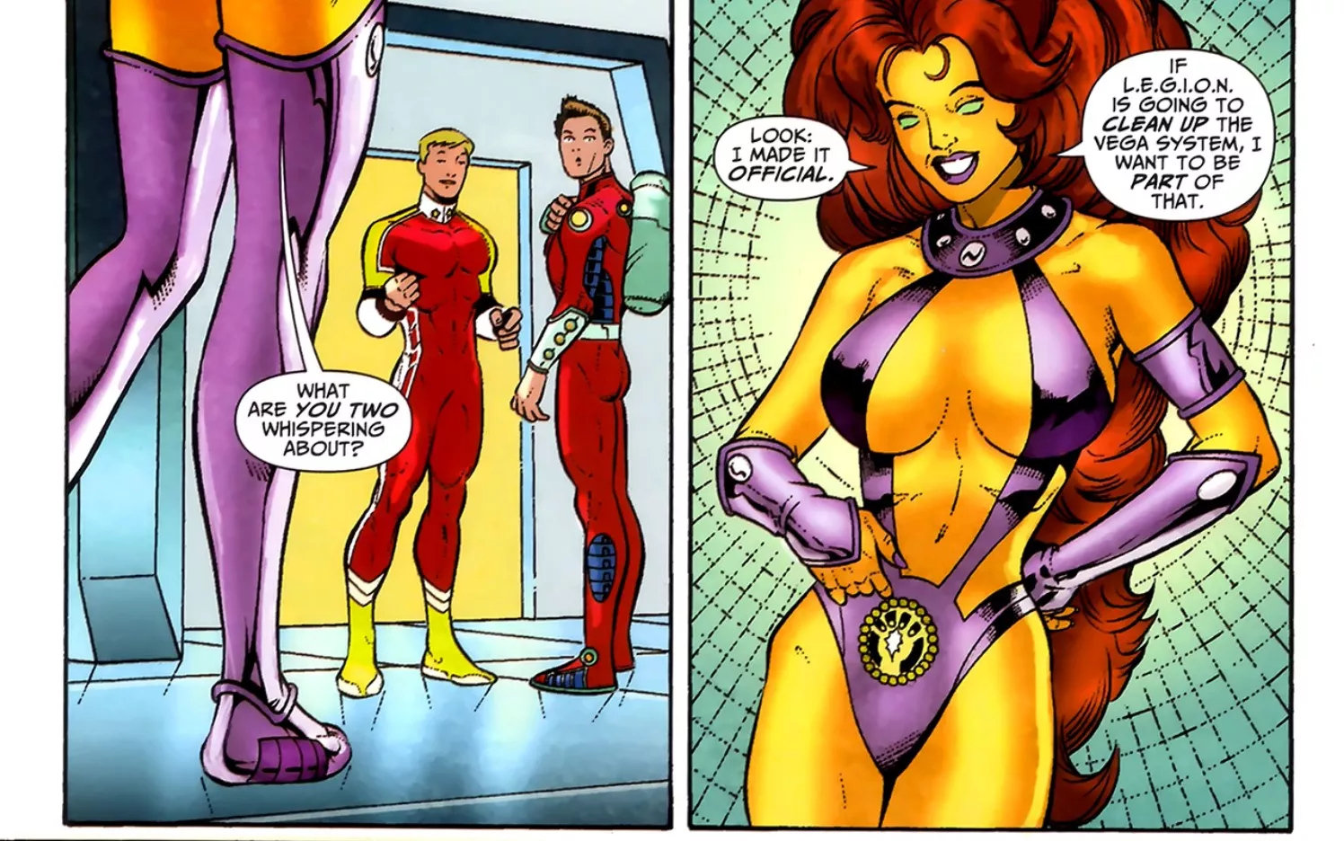 Starfire Joining L.E.G.I.O.N. [R.E.B.E.L.S. #16]