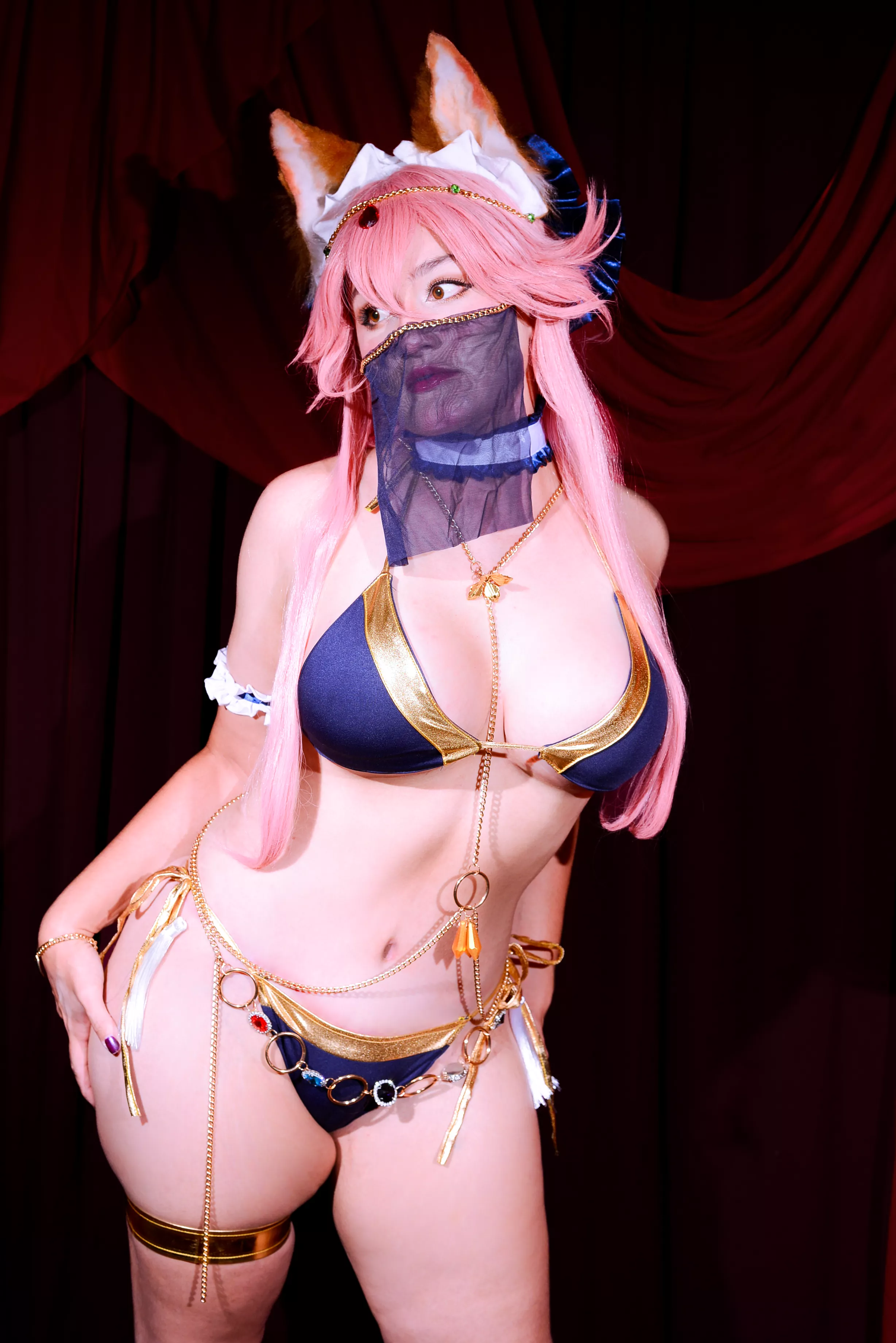 Tamamo no Mae dancer bikini by kombinichan