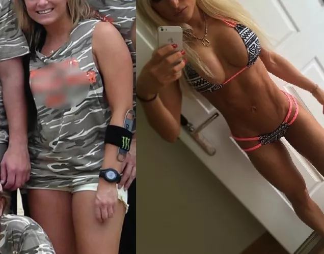 Transformation. These were just under 3 yrs apart