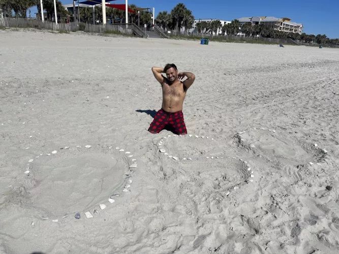 Went to the beach 😈🔥🧸