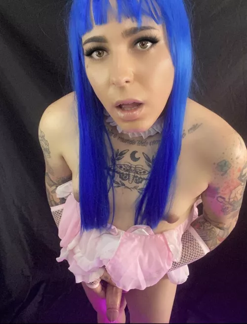 Wishing a kiss on the mouth followed by kisses and licks on the neck and going down the tongue through my tits and going towards my cock until you get to him and lick your head and then stick it all in your mouth, what do you think? 💙