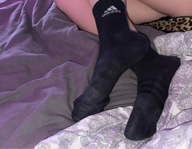 You like my adidas socks? [female]