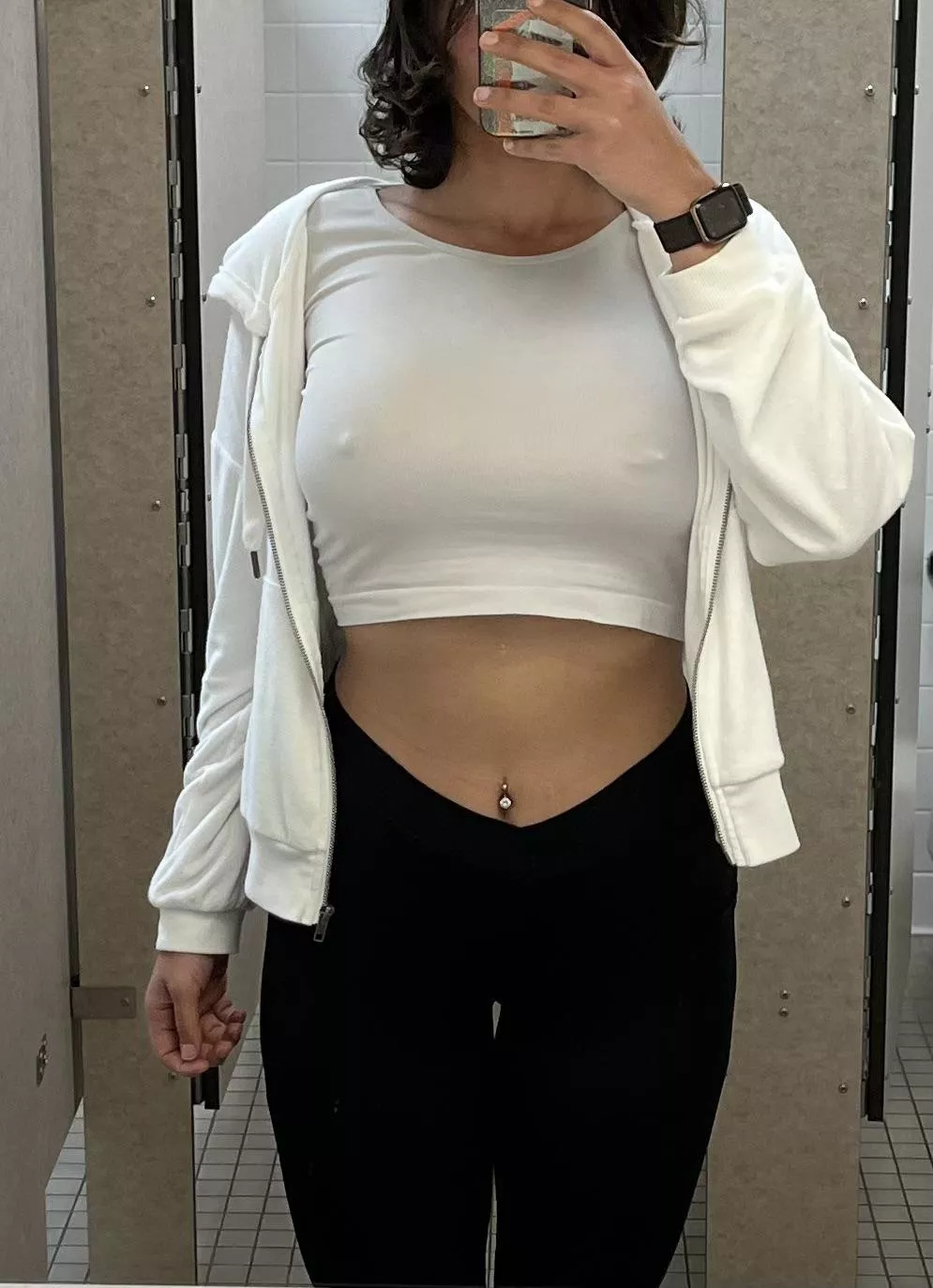 You see me walk down the hallway