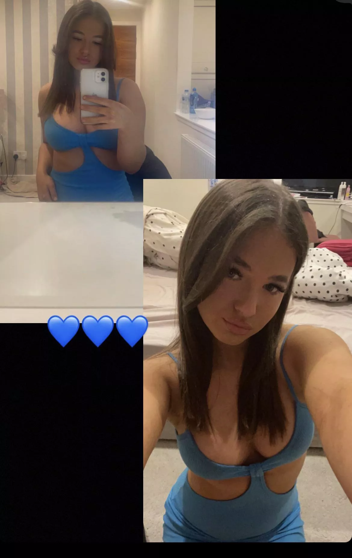 2 in blue for the beautiful slut💙