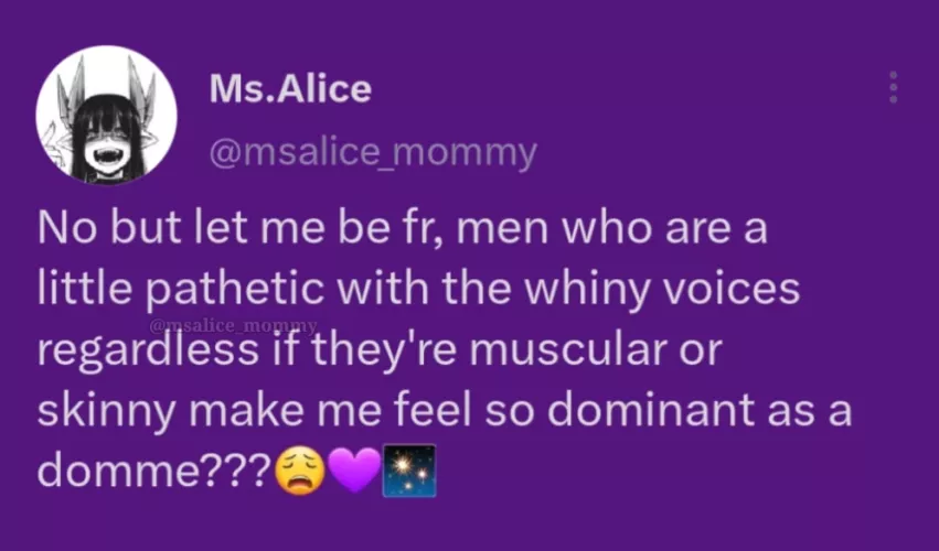 Ahhh lawd have mercy for how I'd dominate those types of dudes 🥴💜✨