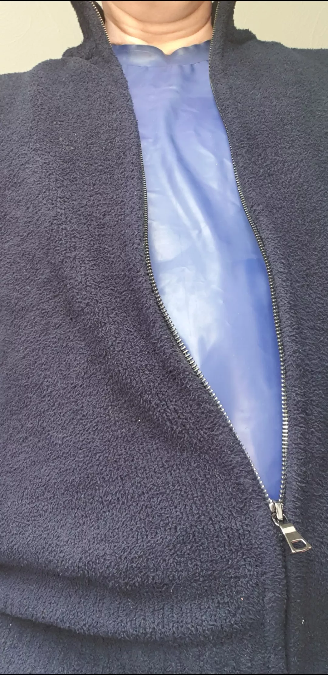 Blue latex T-Shirt today