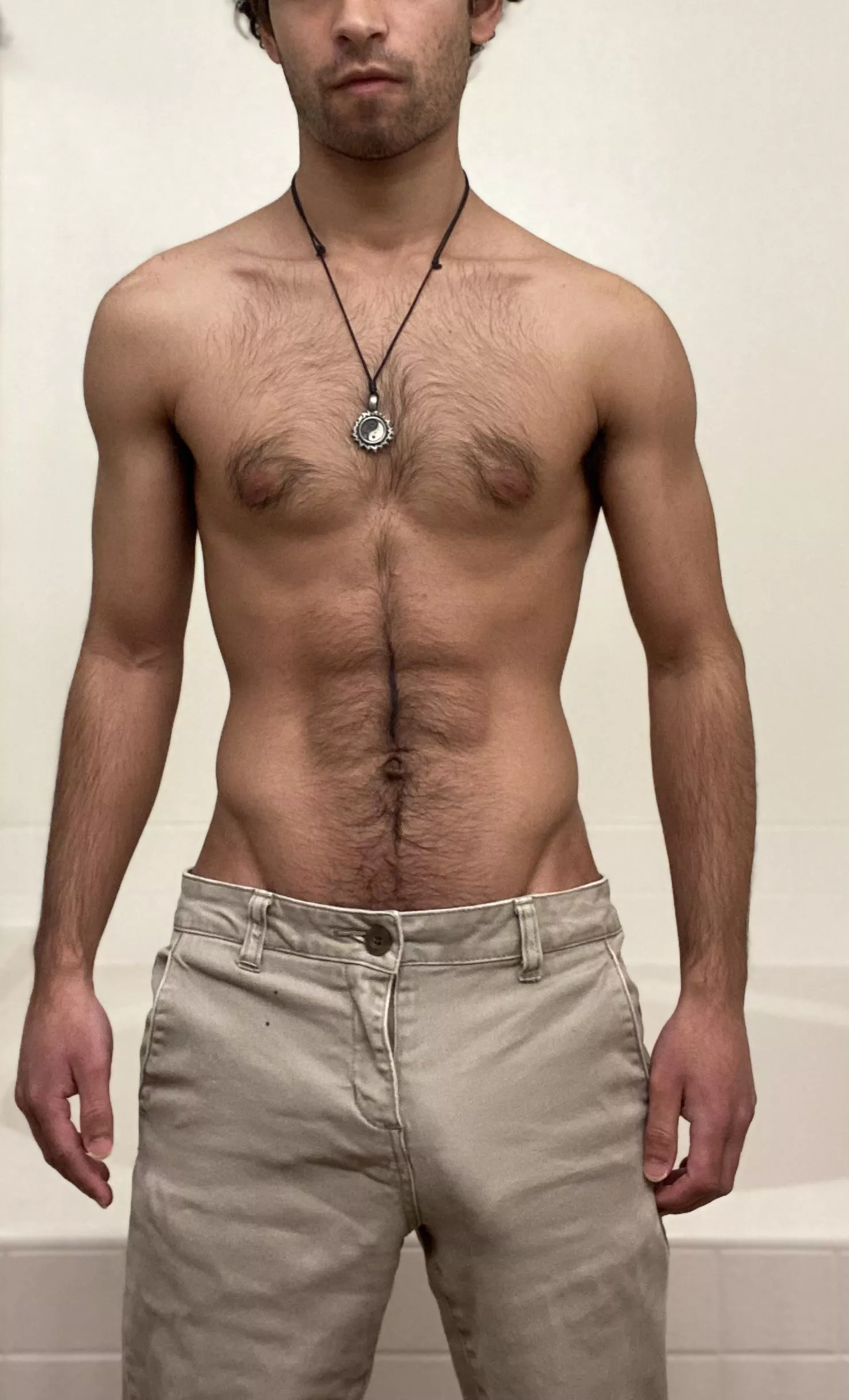 i love catching her glance down