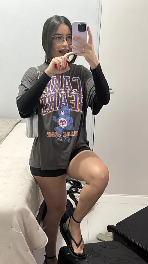 I love my cute bear t-shirt 😩❤️