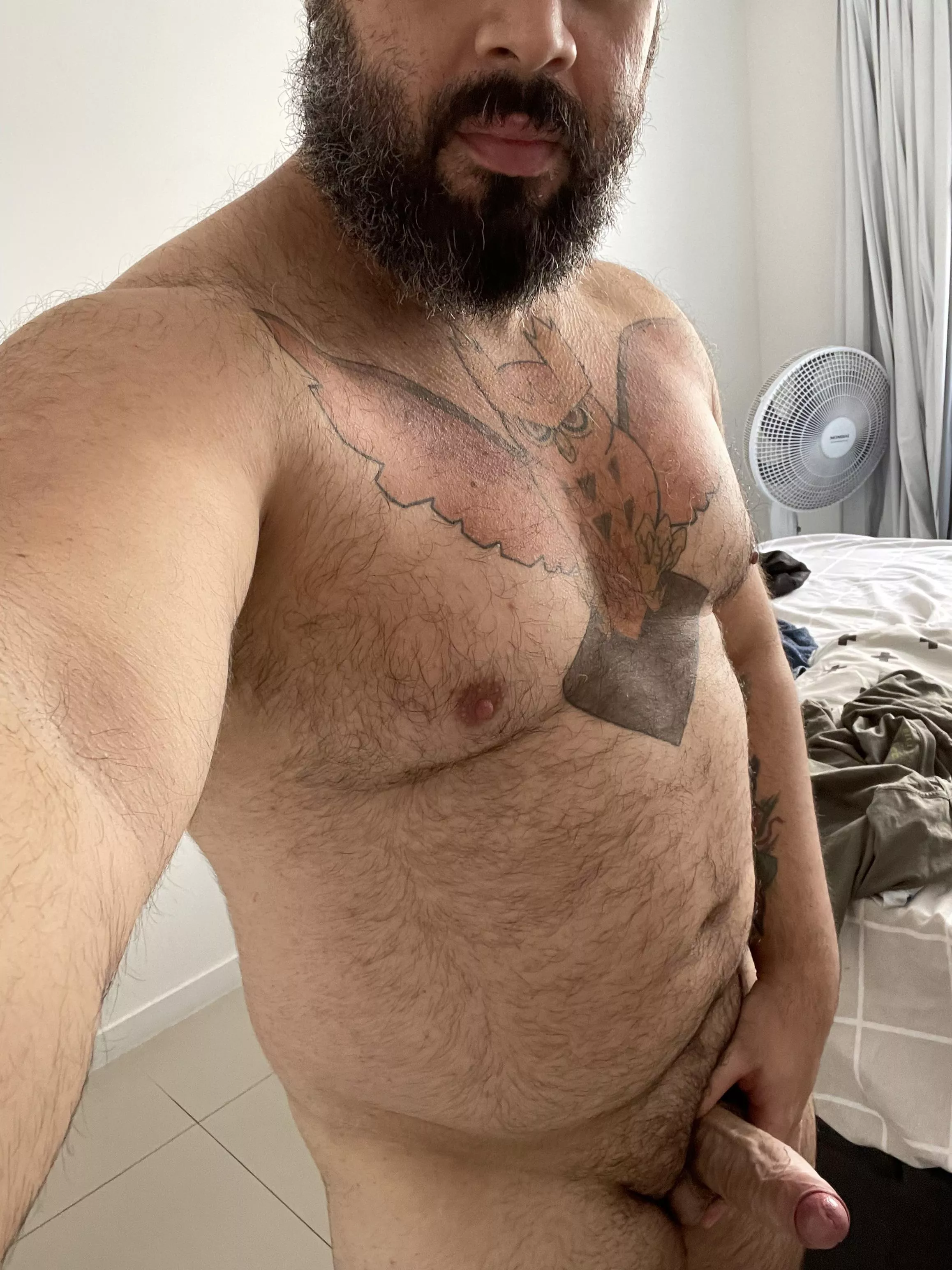 Ignore the messy bed