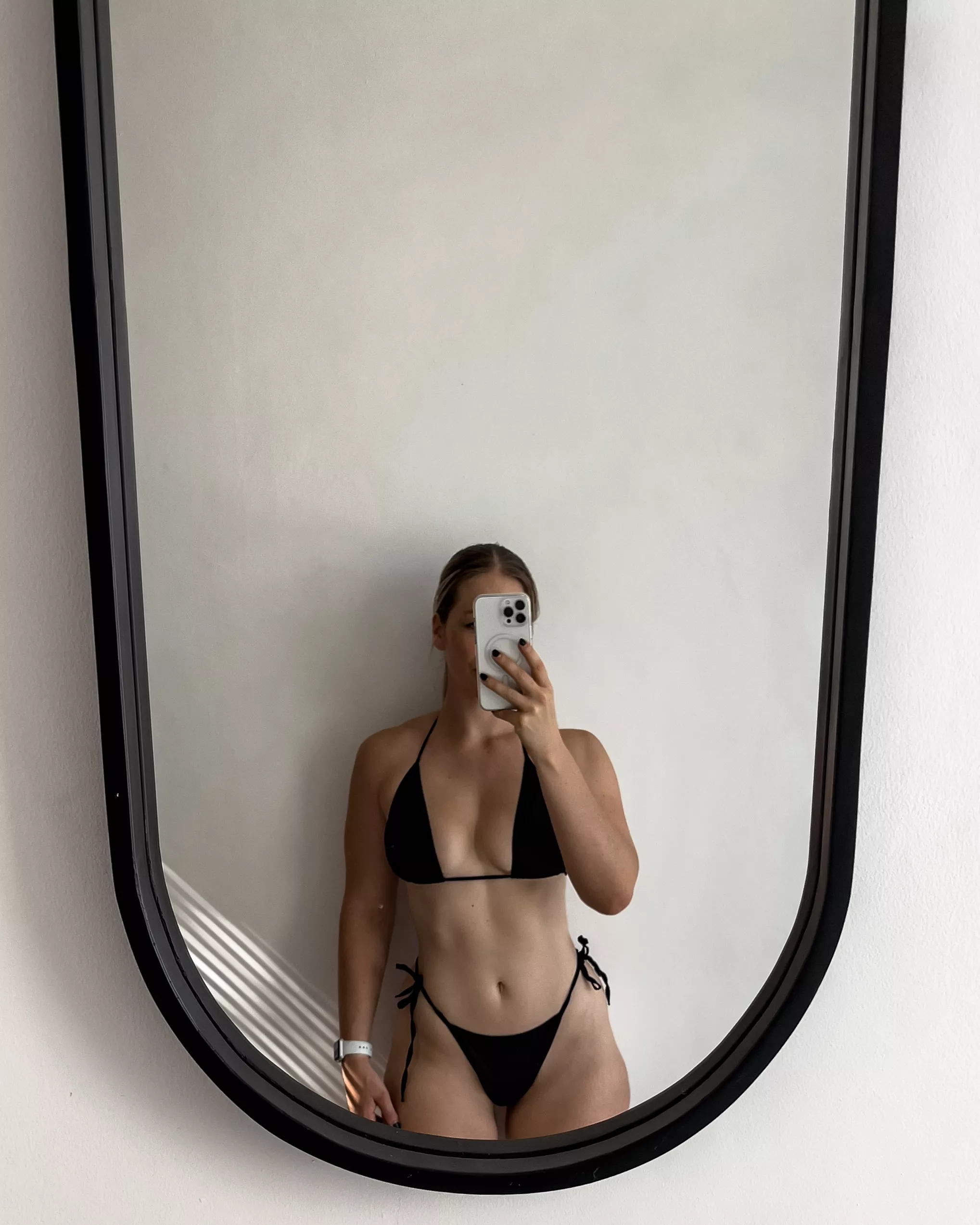 Love this simple black bikini