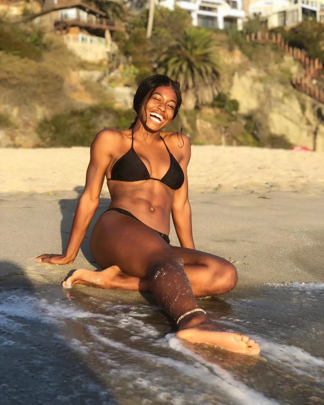 Playing in the water