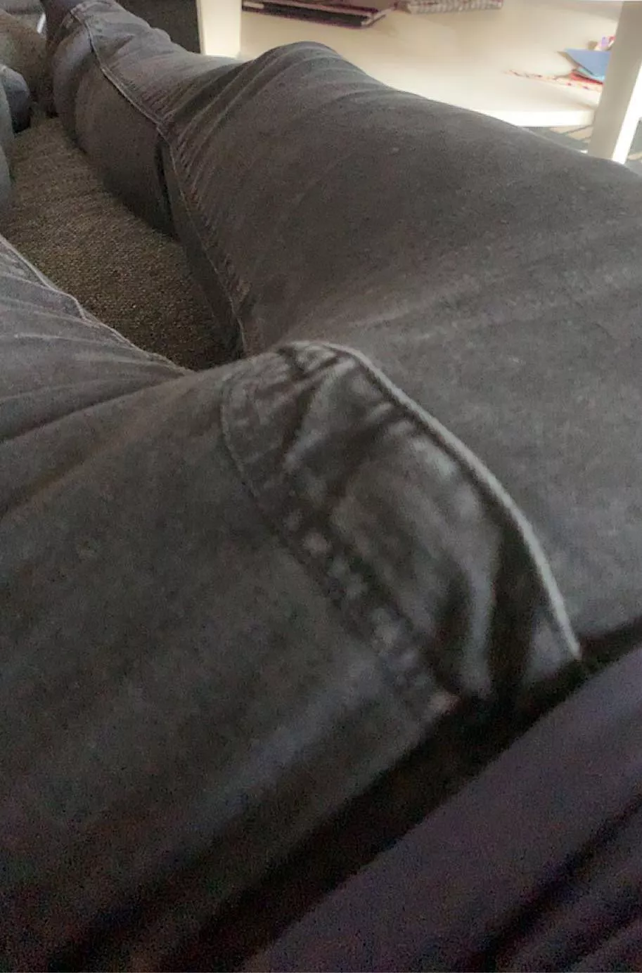 Relaxing in the sofa, waiting for friends to arrive. Soon party time…