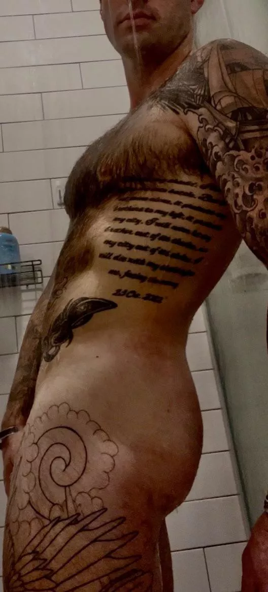 Somedays the shower is so good you just stand there for an hour