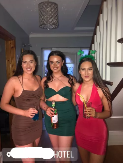 St Patrick's Day Irish Twins and friend