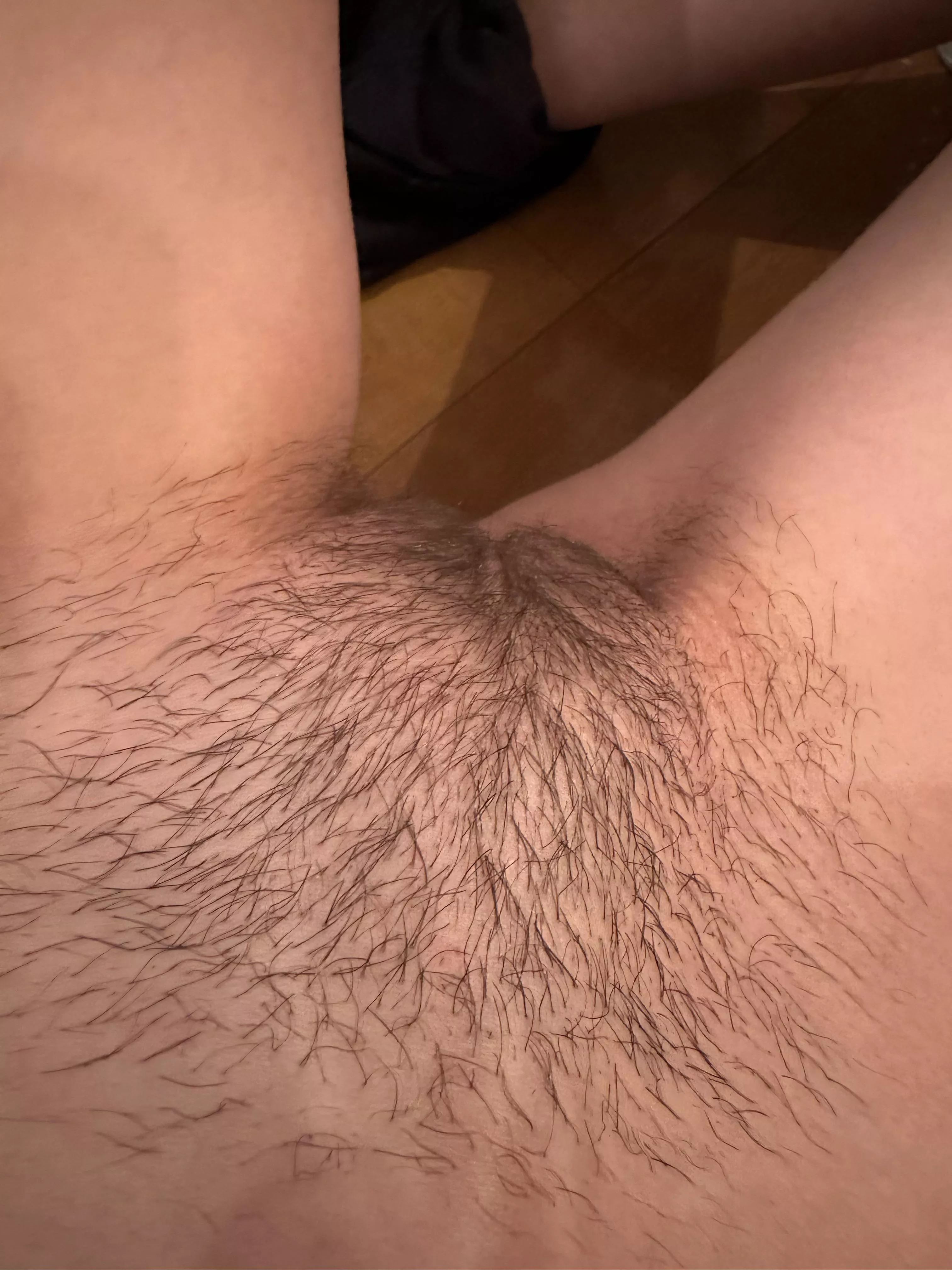 Wanna lick this hairy virgin pussy