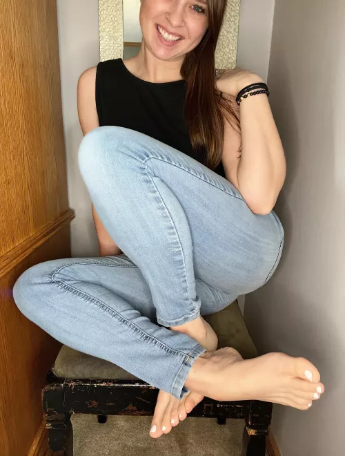 Warning: wearing white nail polish on your toes may cause intense desire to show them off to strangers