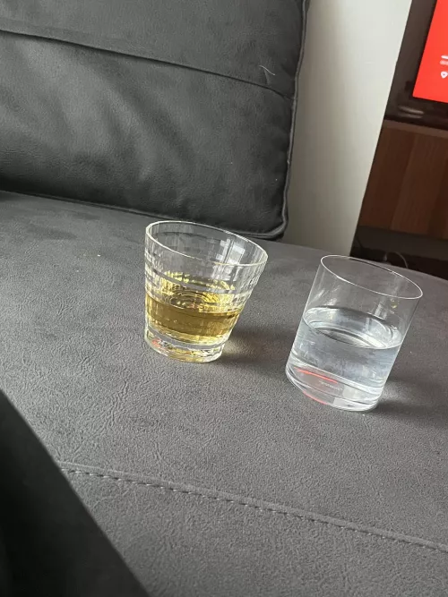 We’re drinking and I challenged my friend who’s going to hold longest. He doesn’t know a small detail