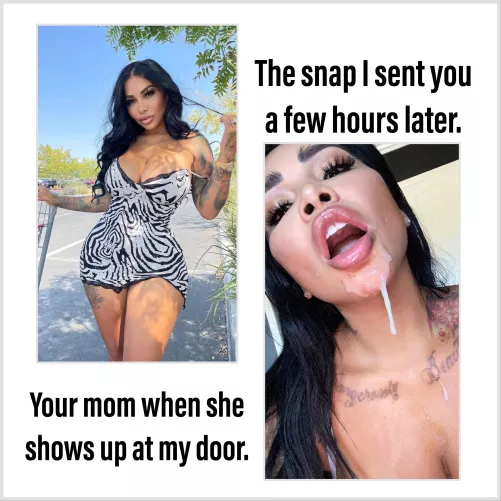 You should of seen her after my friends were done with her.