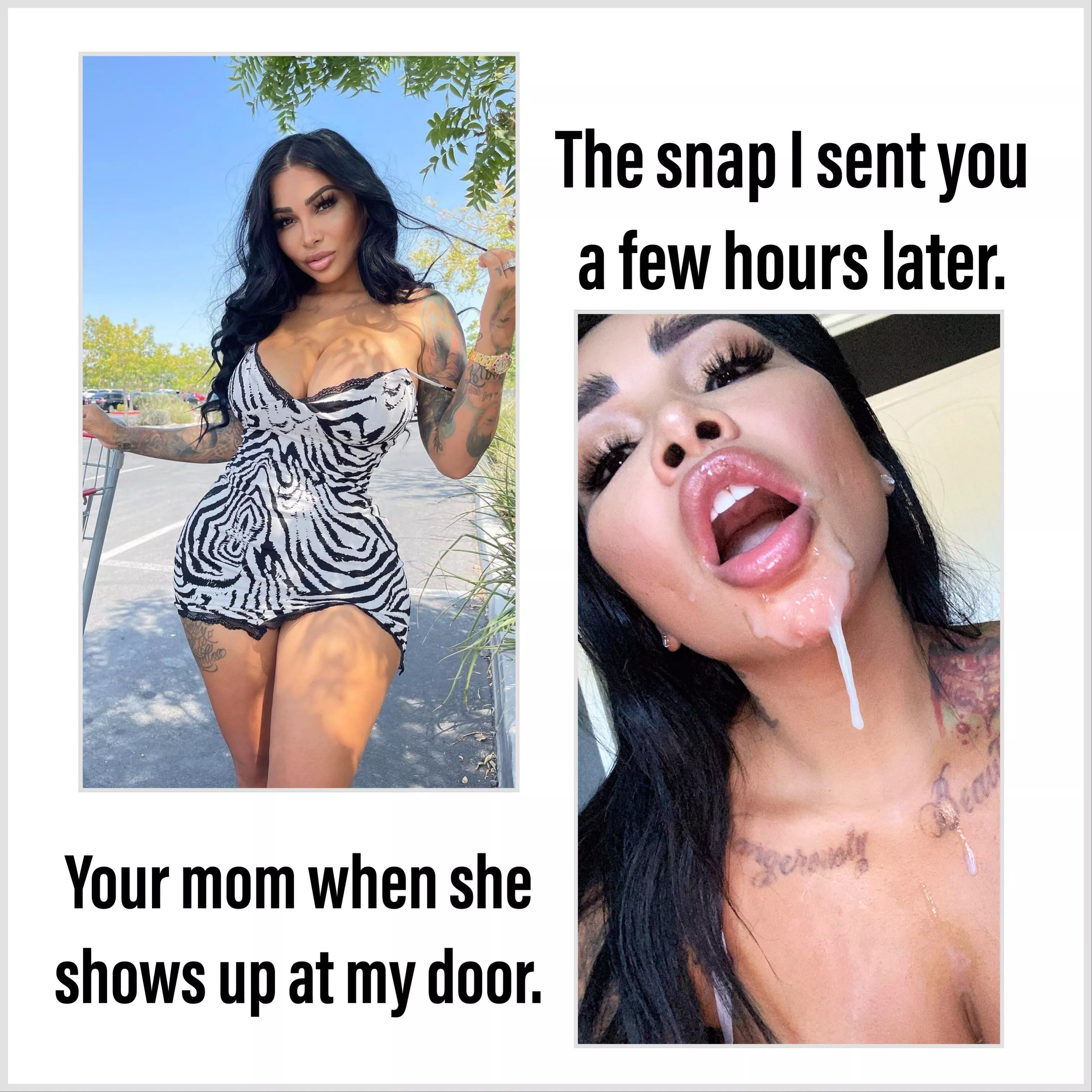 You should of seen her after my friends were done with her.