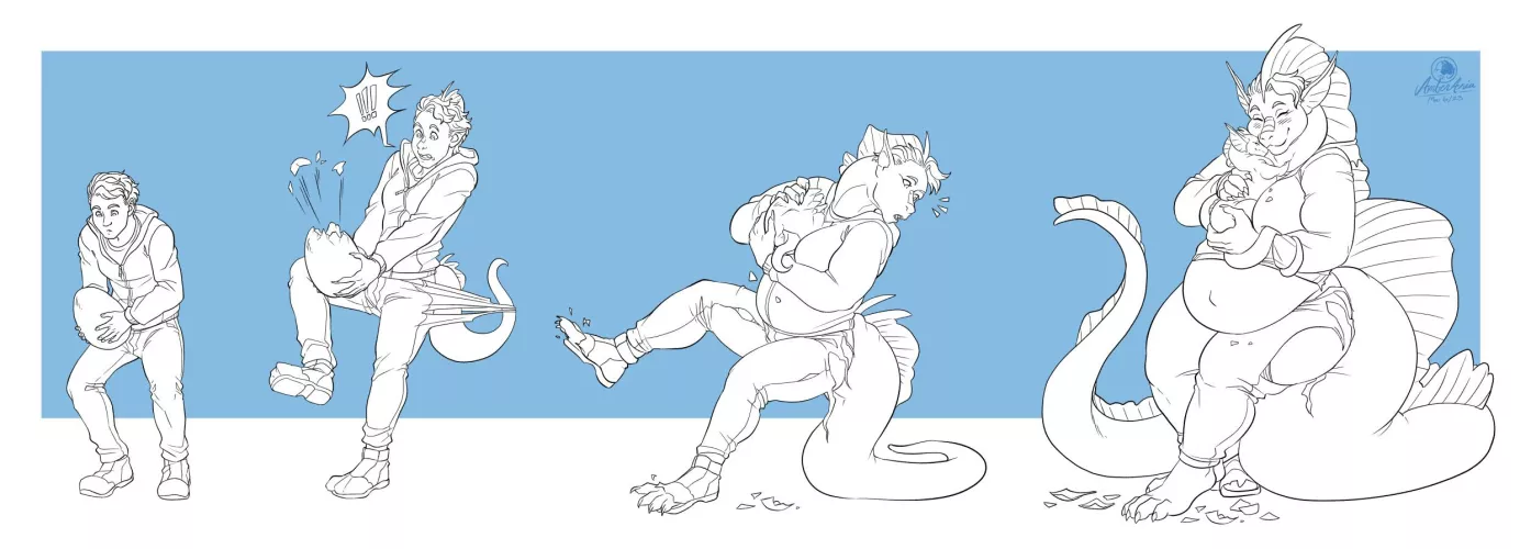 A new sea dragon mother! (Mtf)(Pregnancy) [Amber-Aria]