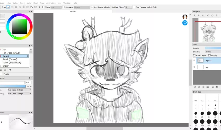 art I made for a friend on discord (my art style isn’t very good)