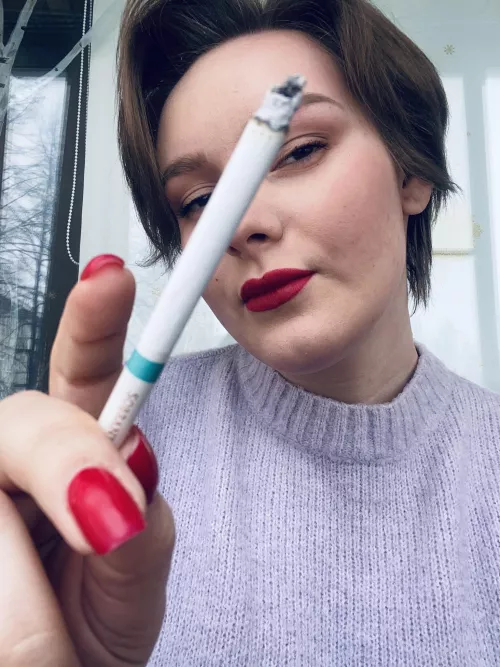 Close up with that cigarette