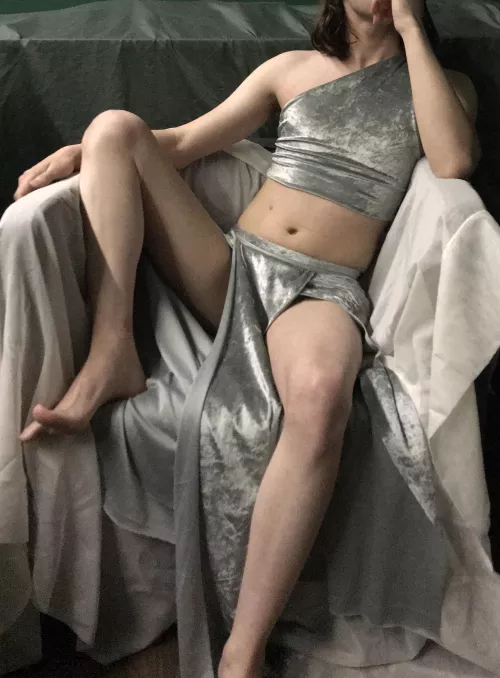 Femboy princess on the throne