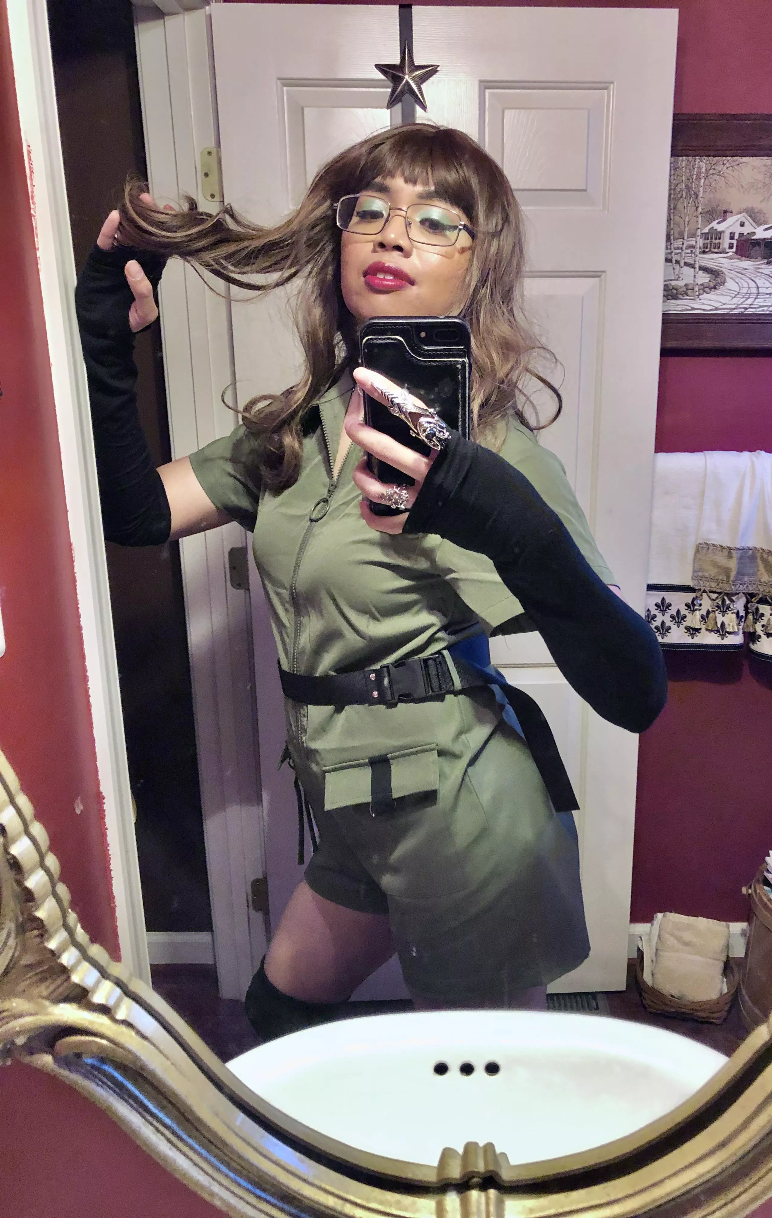 Got dolled up to go to the mall