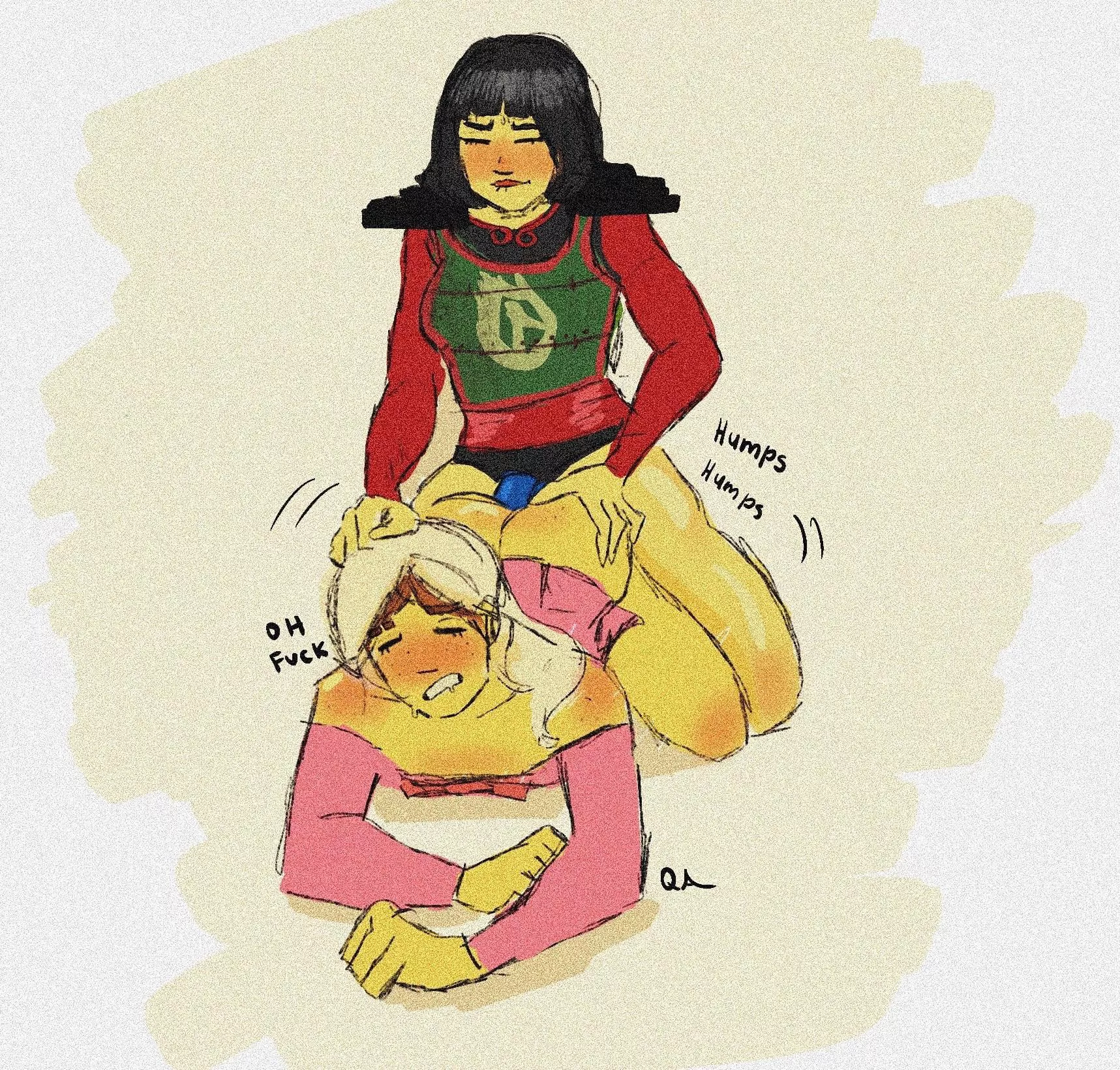 He tried to trick her by dressing up but she outplayed him… he doesn’t seem too upset (QuinnAmara)