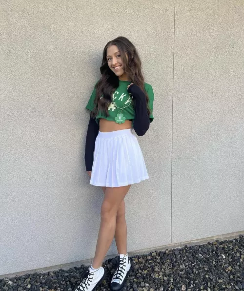 I bet she got lucky 🍀