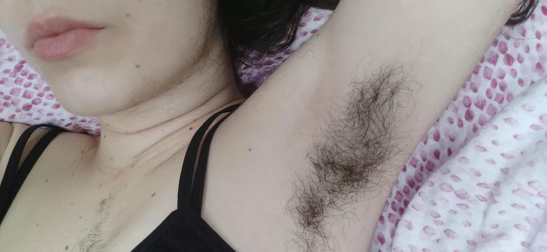 I love to comb my super hairy pits