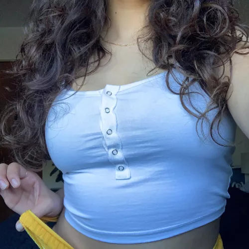 I played with myself in this yellow thong