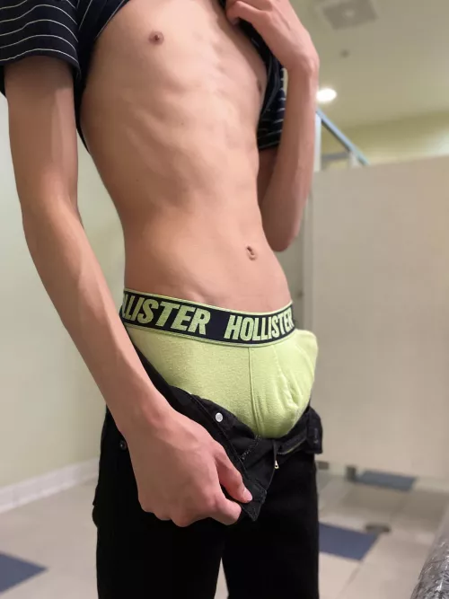 In the school bathroom