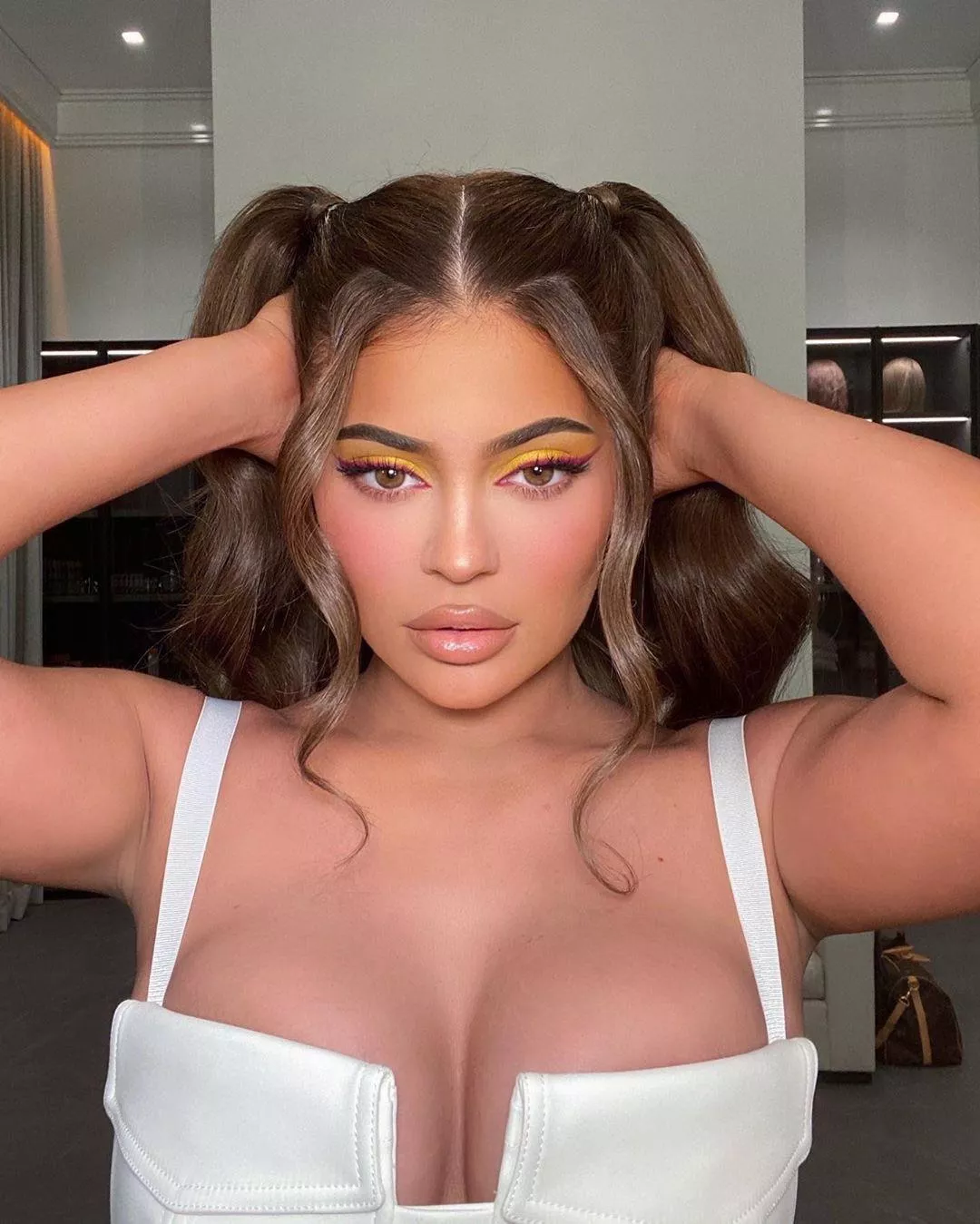 Kylie Jenner looking like an air headed doll