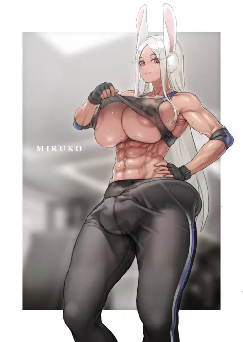 miruko at the gym
