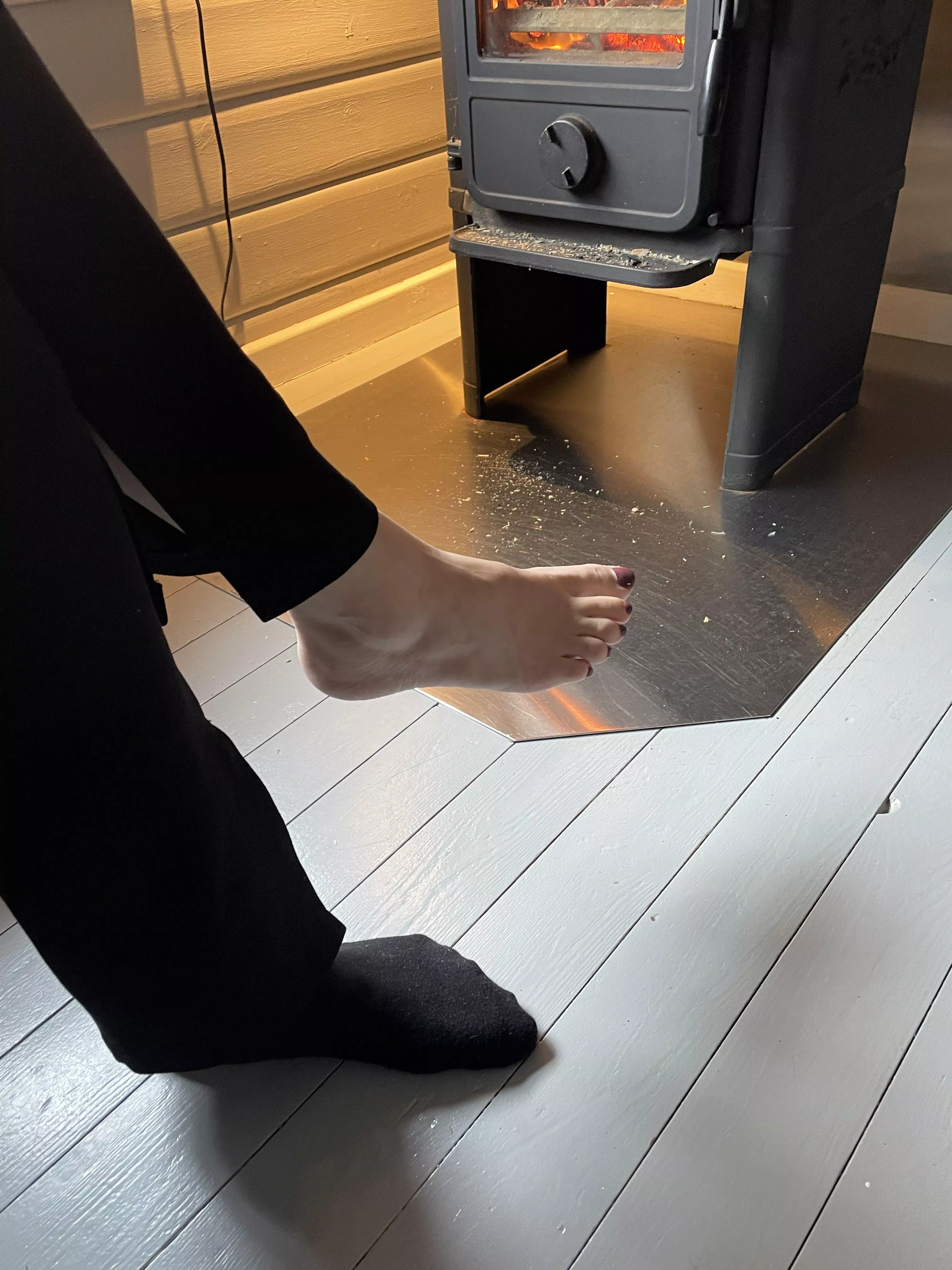 Mouth or fireplace to warm them up? 🤔