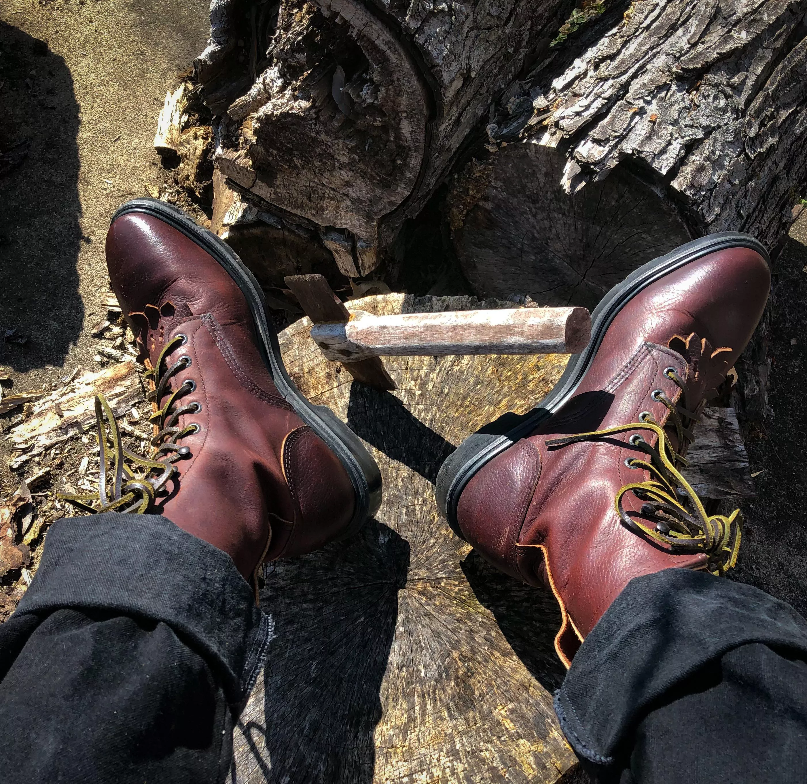 Nice day for a little outside work