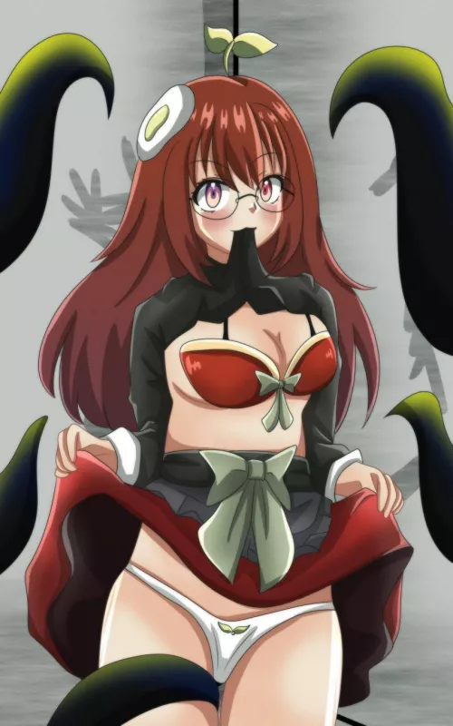 Offering herself to the tentacle monster (kristiangon)