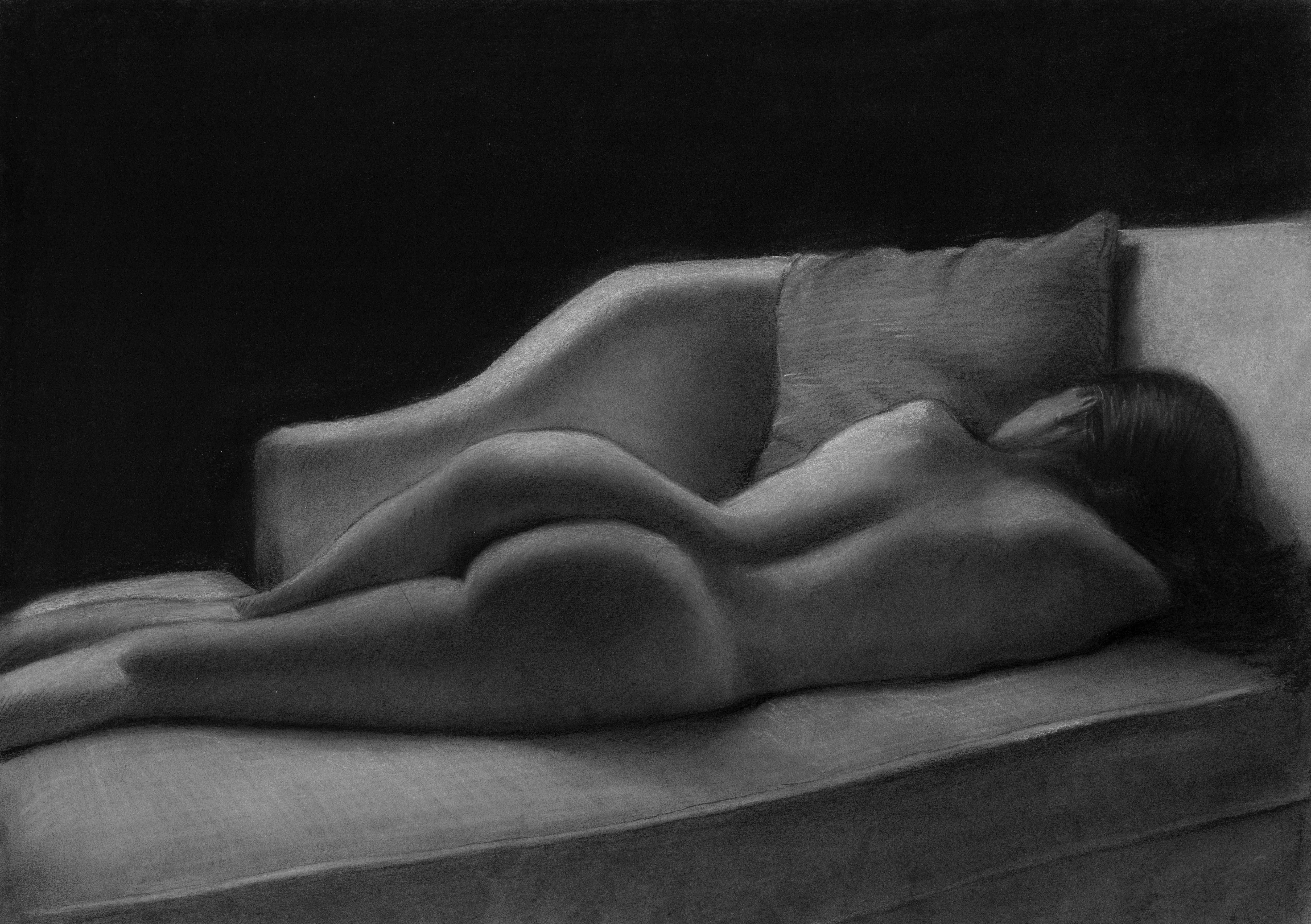 One from a while back. Charcoal pencils