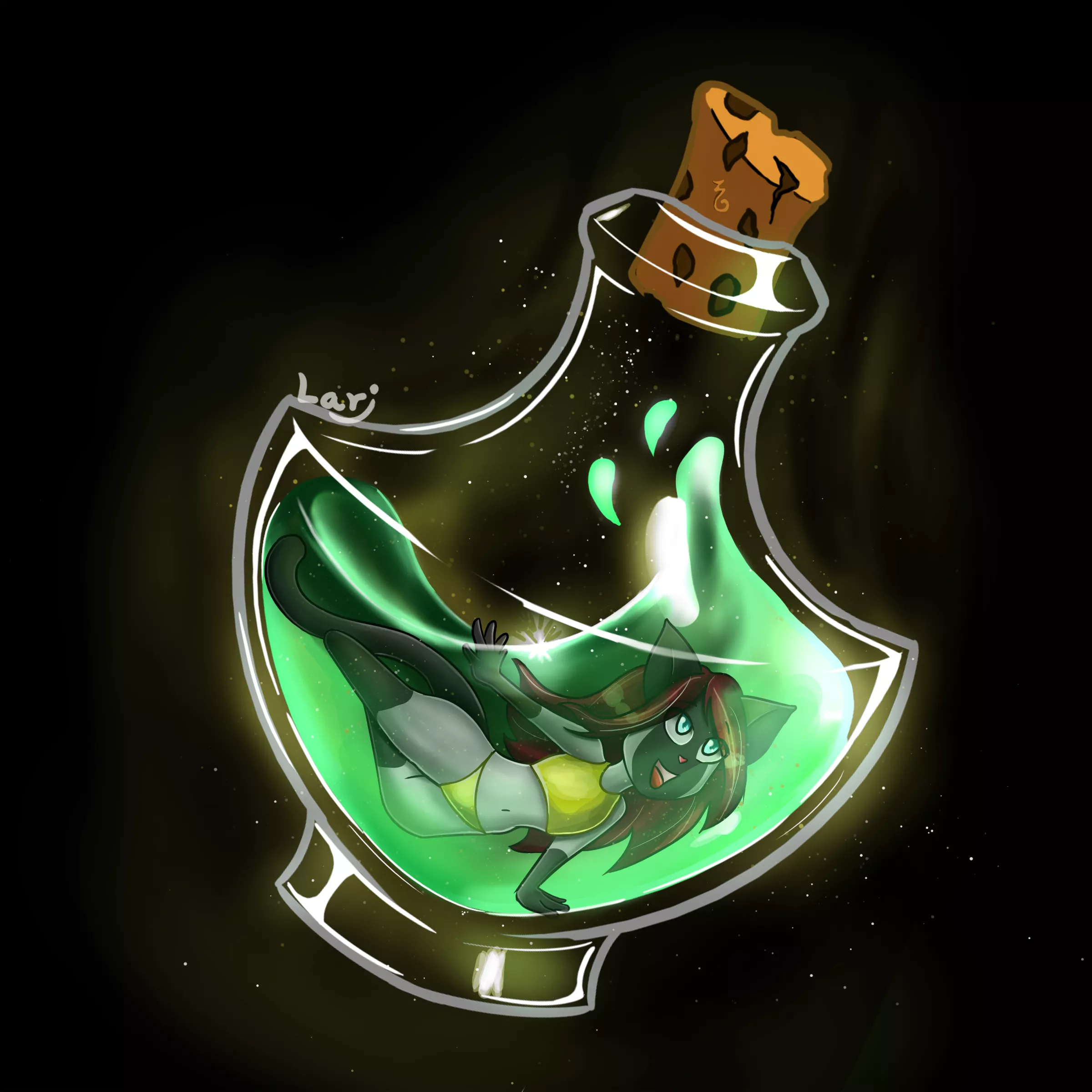 Potion of Furry... I was thinking what would look like a furry in this place. What kind of magic would have???