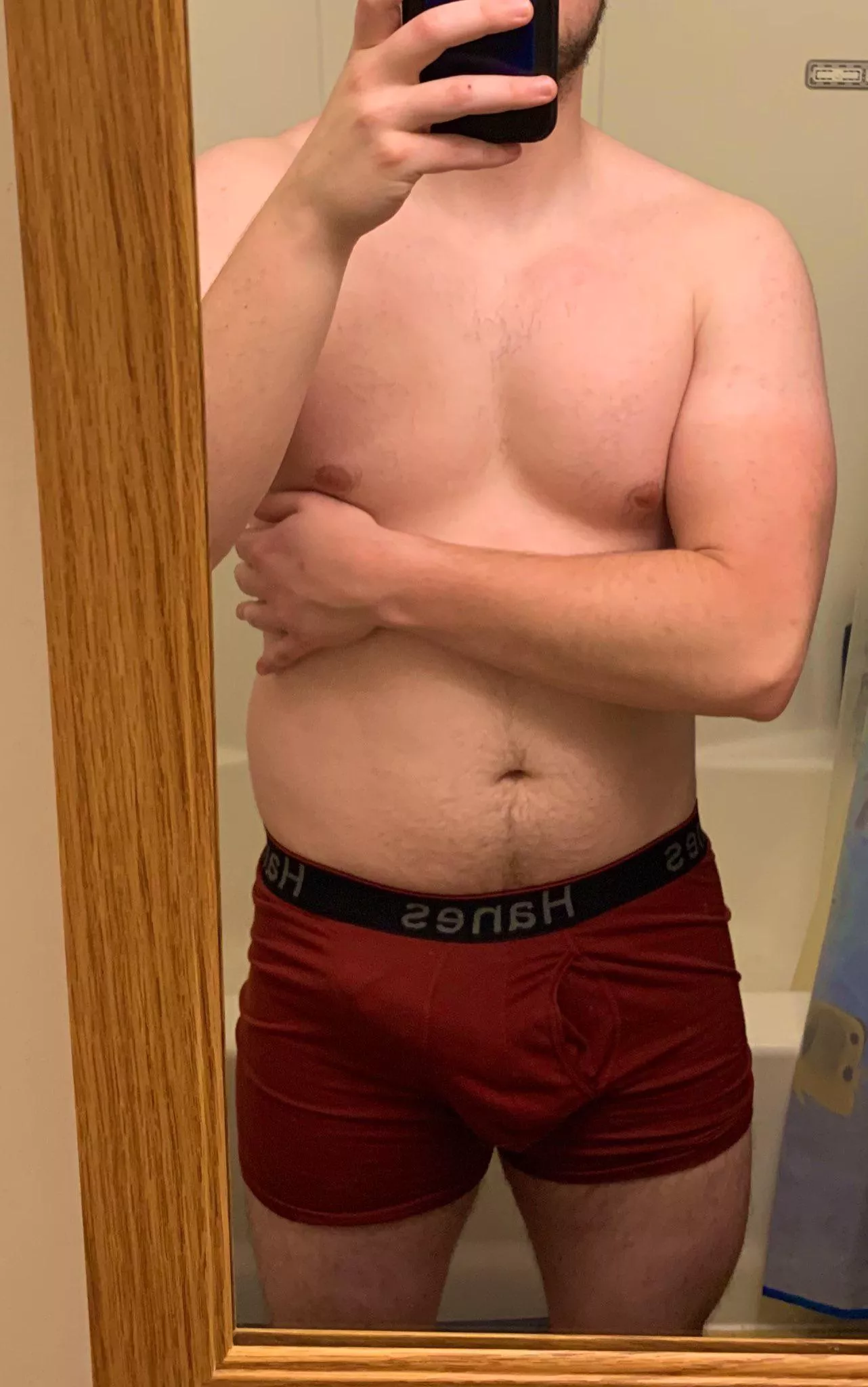 Red is a good color on me I think