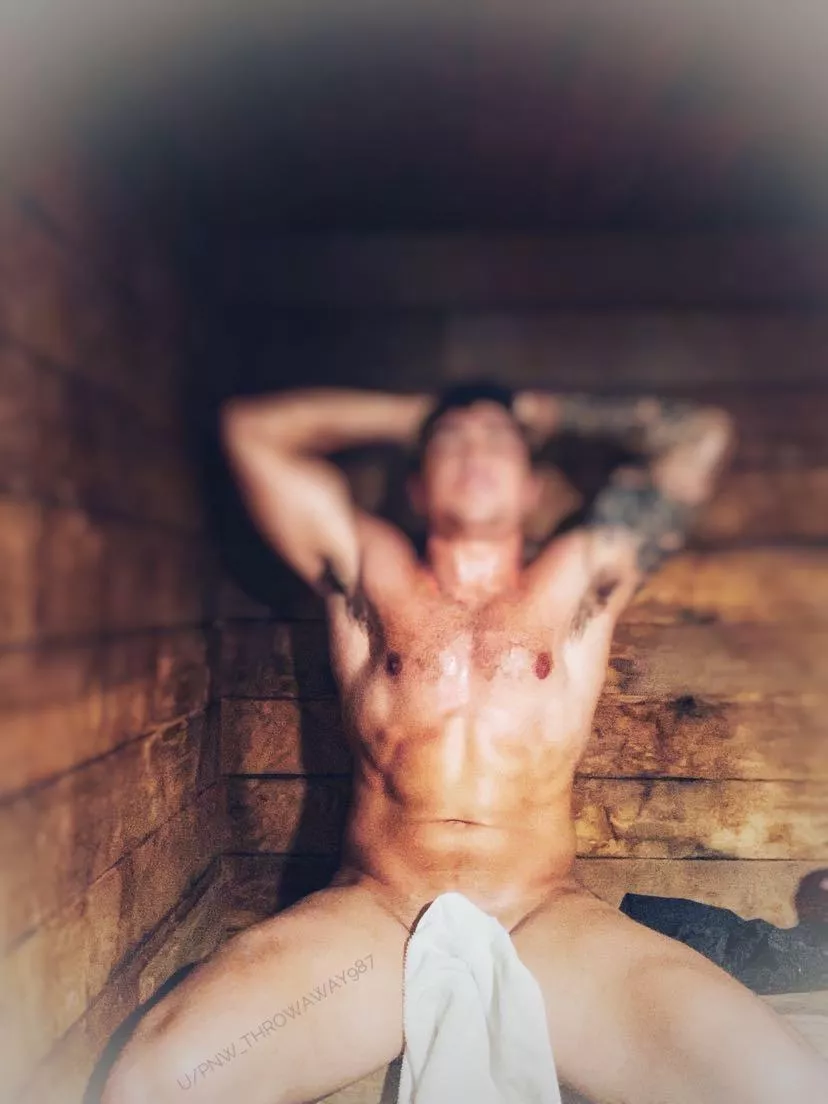 The best part of my gym? The sauna is coed—want to risk our [m]emberships getting revoked?