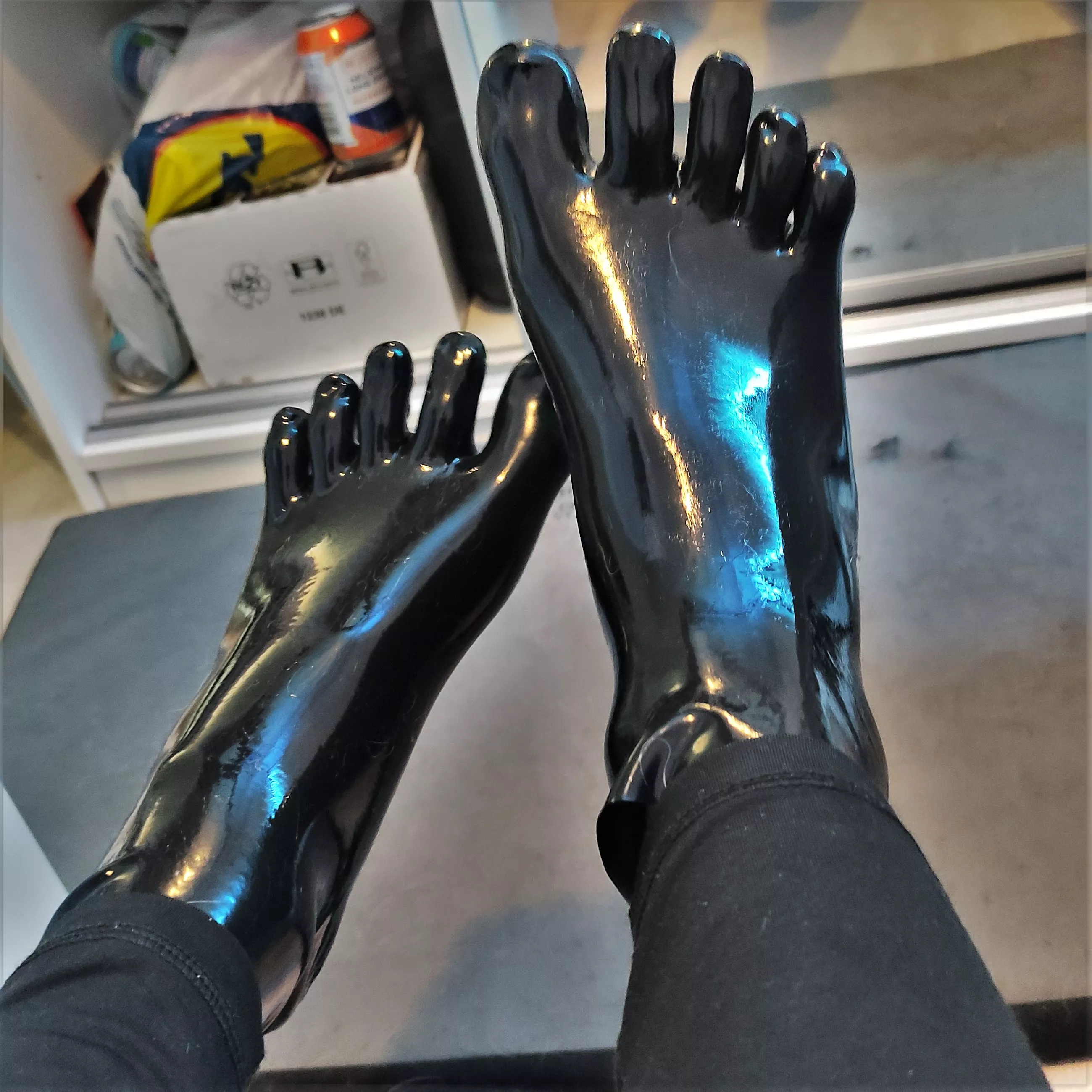 Toe shoes would fit with these, right? :D