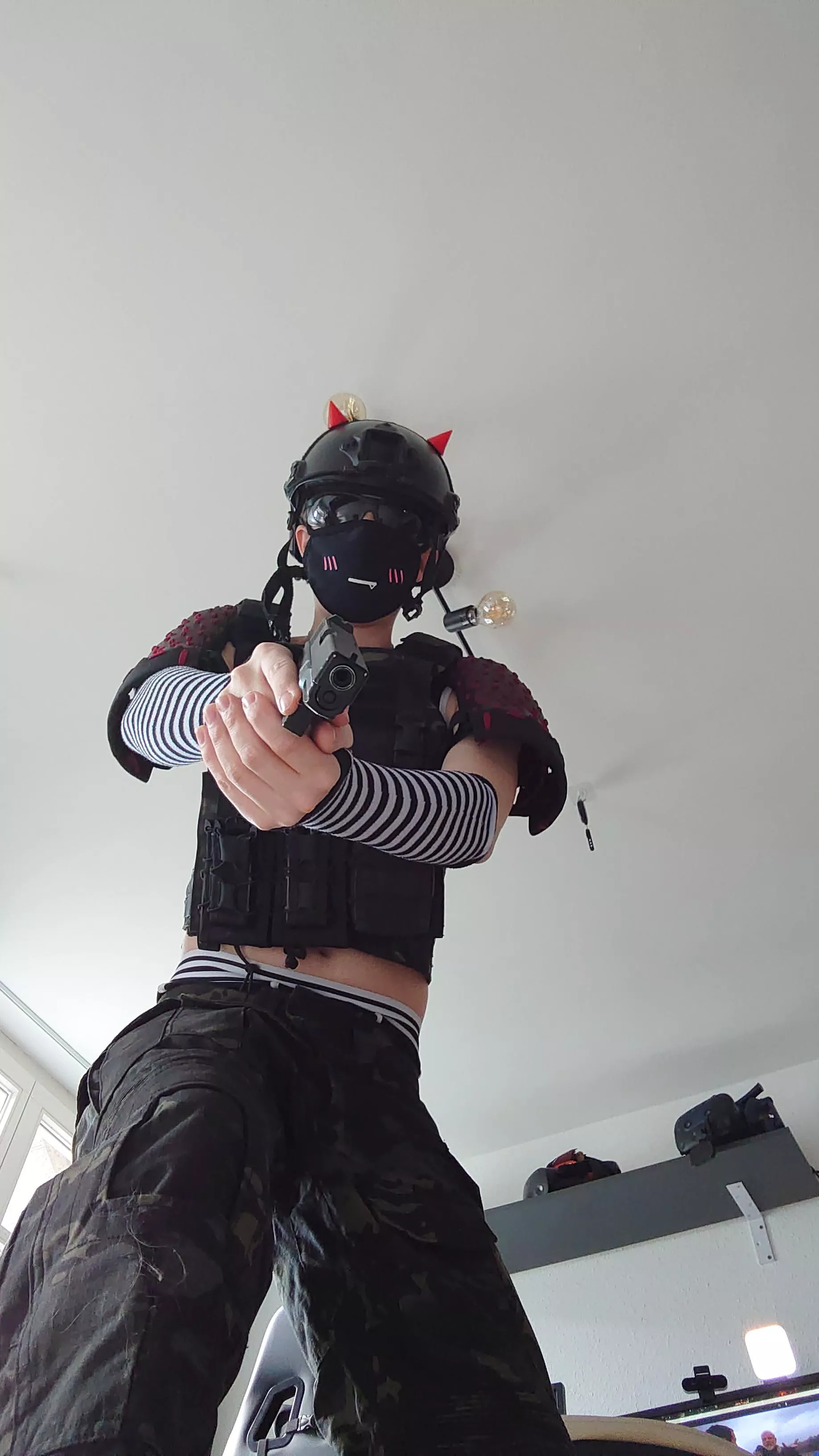 we located the suspect. No he hasn't told us where they hid the headpads, yet