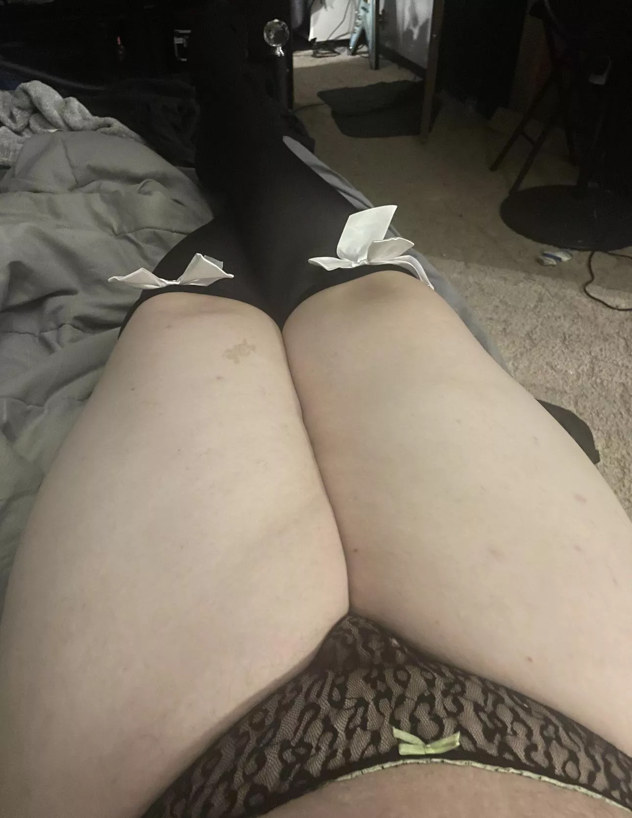 Wearing my wife’s panties 😬🥵☺️