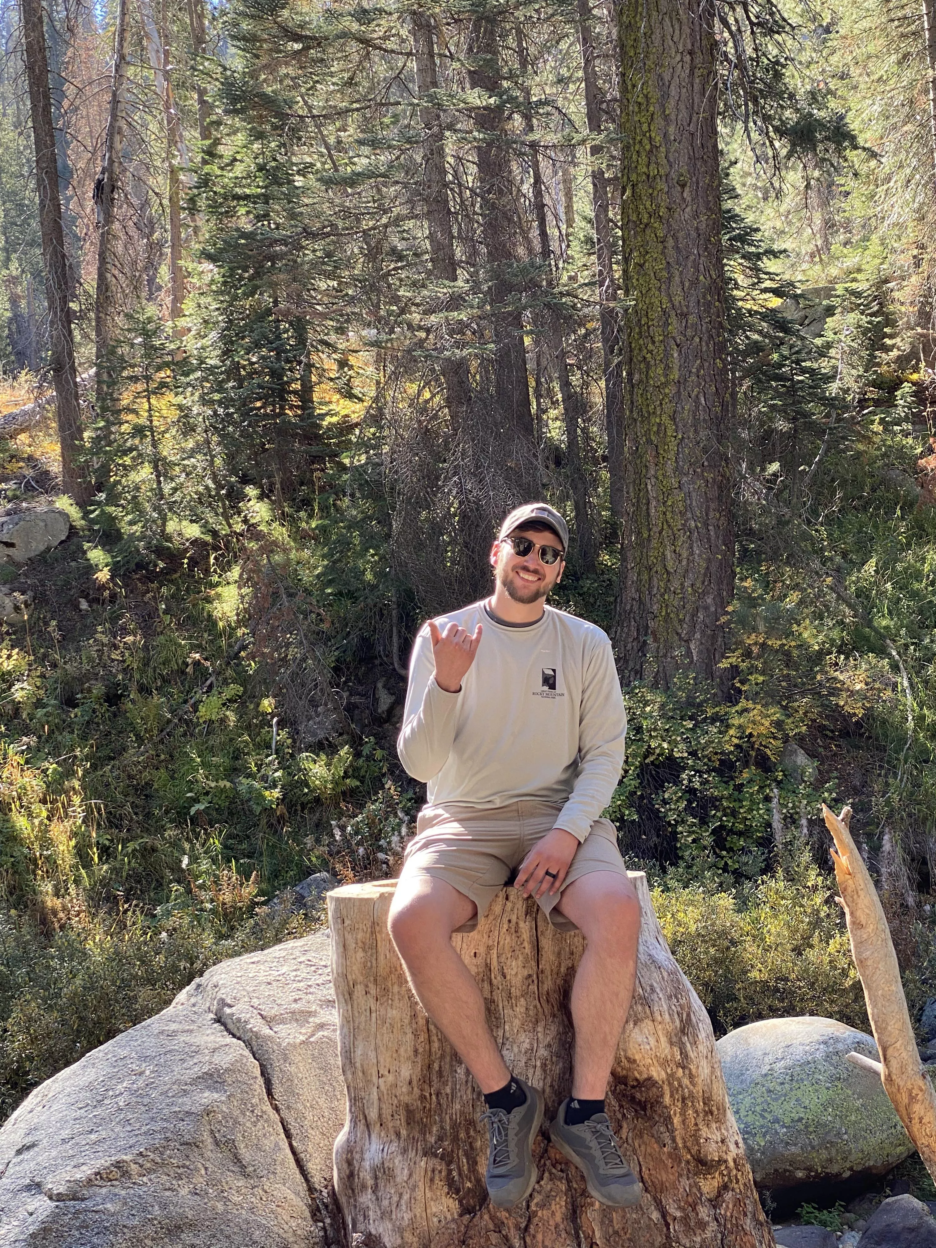 Beautiful day, handsome man.