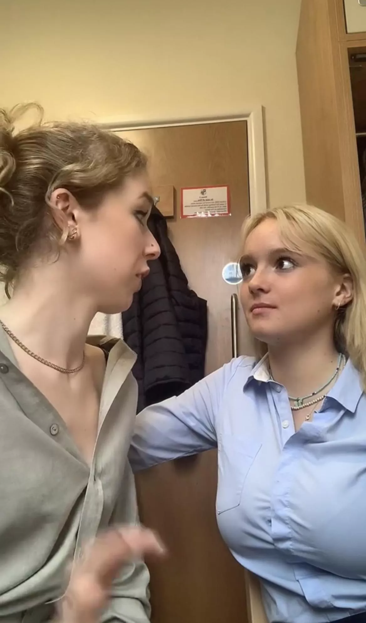 Big jugs in tight shirt